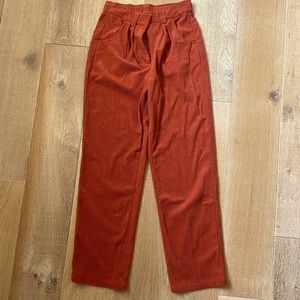Halara corduroy burnt orange pants
